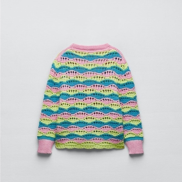 Zara NWT striped knit cardigan - Picture 8 of 11